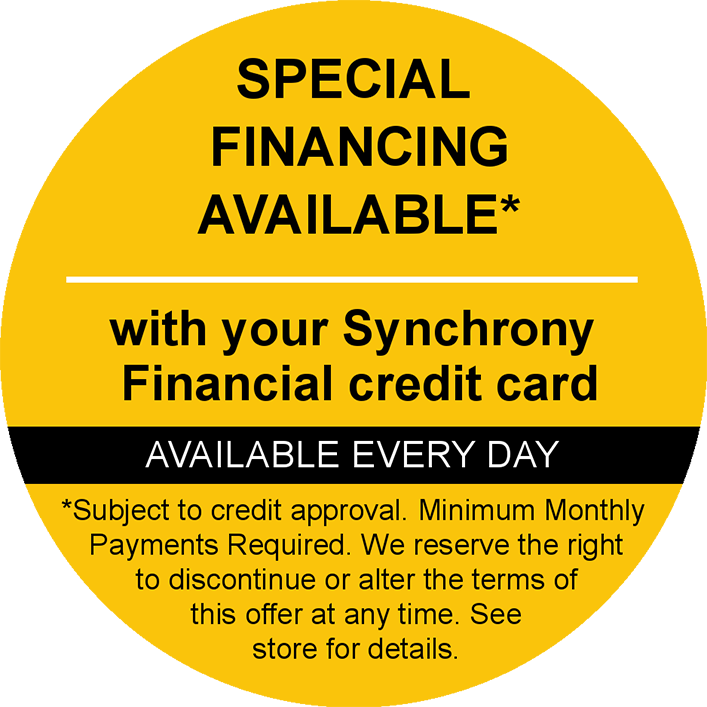 Financing Available with a Synchrony Financial credit card at Capital Discount Furniture