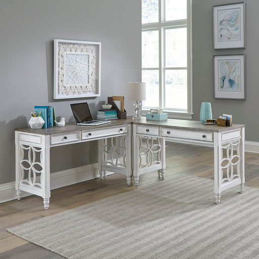 Magnolia Manor - L Shaped Desk Set Capital Discount Furniture Home Furniture, Furniture Store
