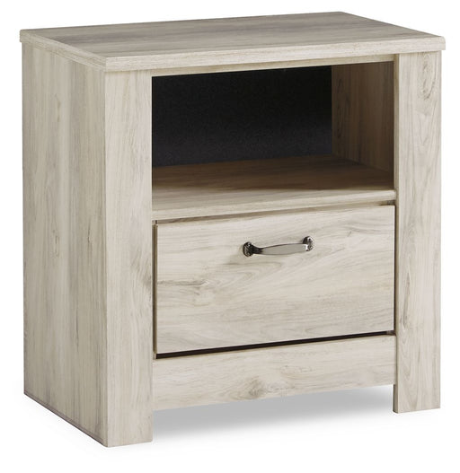 Bellaby - Whitewash - One Drawer Night Stand Capital Discount Furniture Home Furniture, Furniture Store