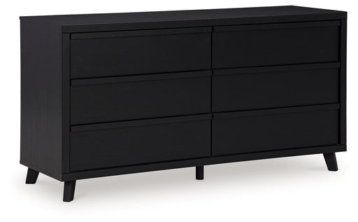 Danziar - Black - Six Drawer Dresser Capital Discount Furniture Home Furniture, Furniture Store