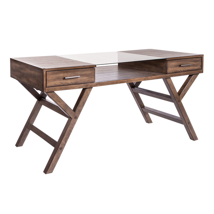 Lennox - 2 Piece Desk Set - Dark Brown Capital Discount Furniture Home Furniture, Furniture Store