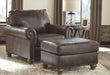 Nicorvo - Coffee - 2 Pc. - Chair With Ottoman Capital Discount Furniture Home Furniture, Furniture Store