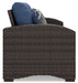 Windglow - Blue / Brown - Loveseat With Cushion Capital Discount Furniture Home Furniture, Furniture Store