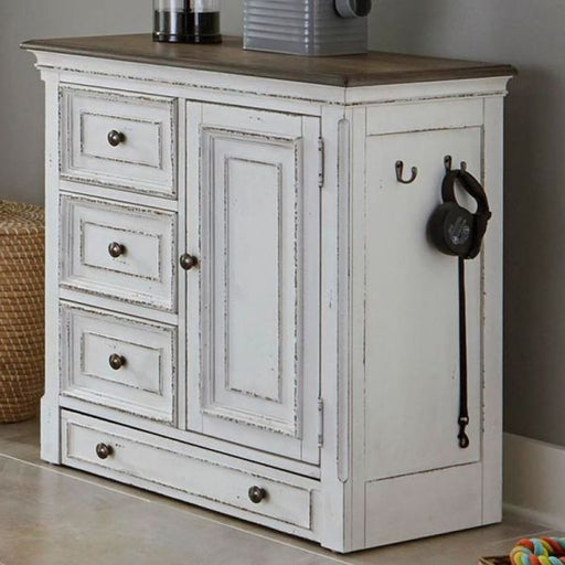 Magnolia Manor - Pet Feeder Cabinet - White Capital Discount Furniture Home Furniture, Furniture Store