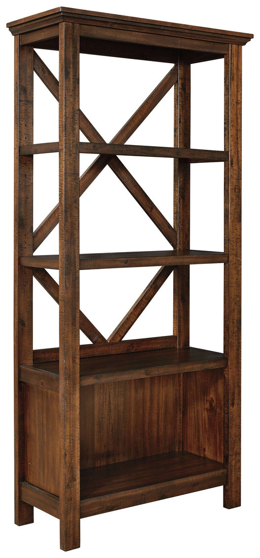 Baldridge - Rustic Brown - Large Bookcase Capital Discount Furniture Home Furniture, Furniture Store