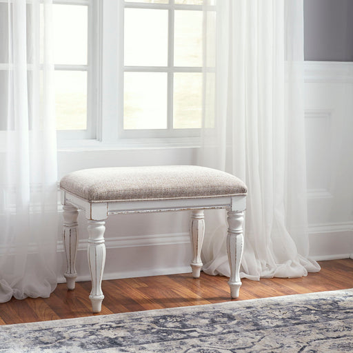 Magnolia Manor - Accent Bench - White Capital Discount Furniture Home Furniture, Furniture Store