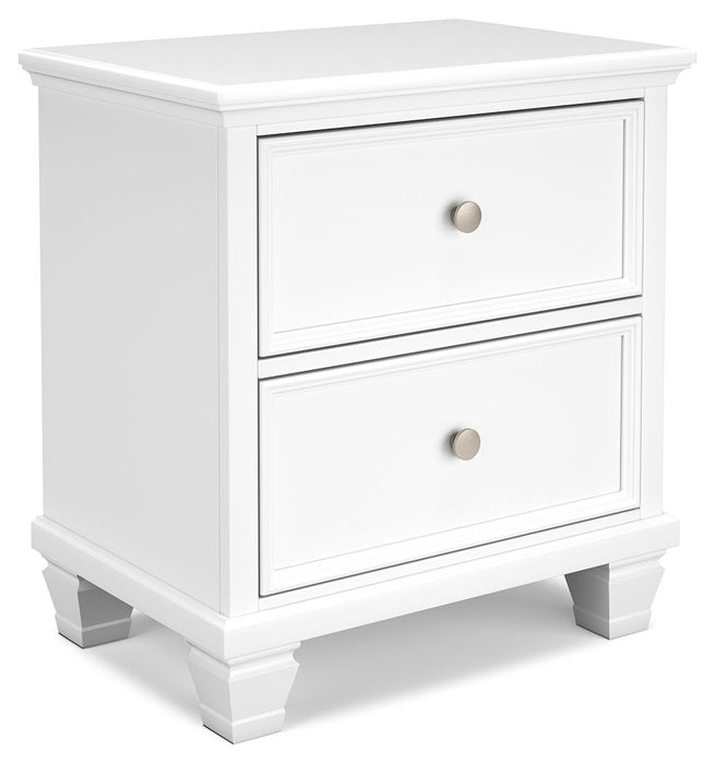 Fortman - White - Two Drawer Night Stand Capital Discount Furniture Home Furniture, Furniture Store