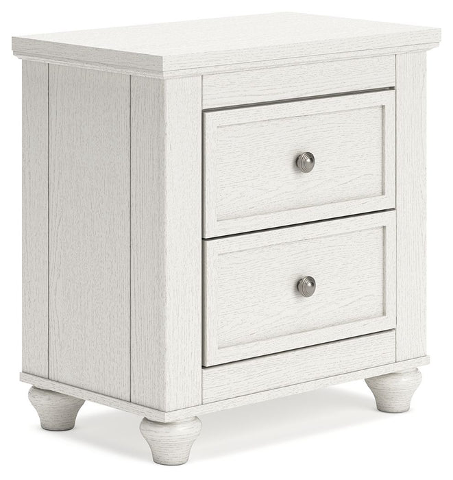 Grantoni - White - Two Drawer Night Stand Capital Discount Furniture Home Furniture, Furniture Store
