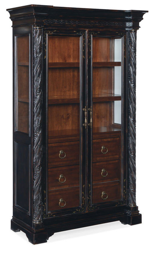 Charleston - Display Cabinet - Black Capital Discount Furniture Home Furniture, Furniture Store