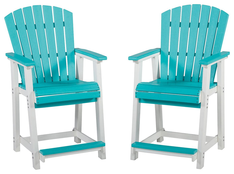 Eisely - Turquoise / White - Barstool (Set of 2) Capital Discount Furniture Home Furniture, Furniture Store