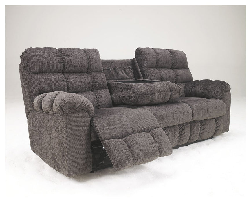 Acieona - Slate - Rec Sofa W/Drop Down Table Capital Discount Furniture Home Furniture, Furniture Store