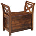 Abbonto - Warm Brown - Bench Capital Discount Furniture Home Furniture, Furniture Store