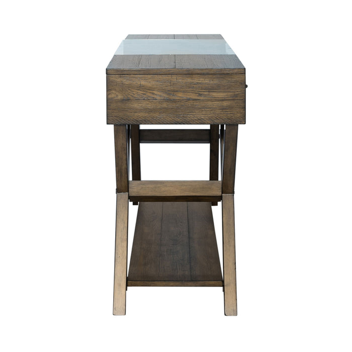 Lennox - Drawer Sofa Table - Dark Brown Capital Discount Furniture Home Furniture, Furniture Store