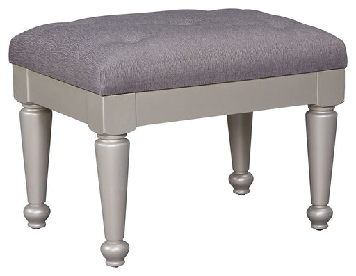 Coralayne - Silver - Upholstered Stool Capital Discount Furniture Home Furniture, Furniture Store