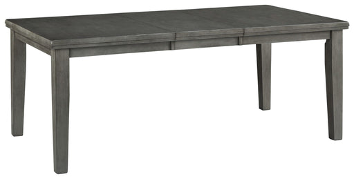 Hallanden - Gray - Rectangular Dining Room Butterfly Extension Table Capital Discount Furniture Home Furniture, Furniture Store