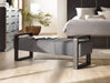 Curata - Upholstered Bench Capital Discount Furniture Home Furniture, Furniture Store