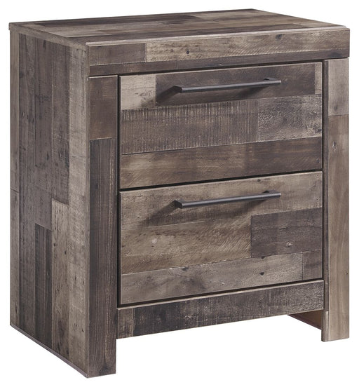 Derekson - Multi Gray - Two Drawer Night Stand Capital Discount Furniture Home Furniture, Furniture Store