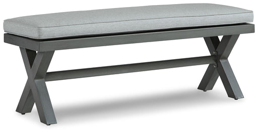 Elite Park - Gray - Bench With Cushion Capital Discount Furniture Home Furniture, Furniture Store