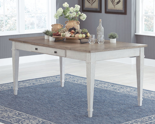 Skempton - White - Rect Drm Table W/Storage Capital Discount Furniture Home Furniture, Furniture Store