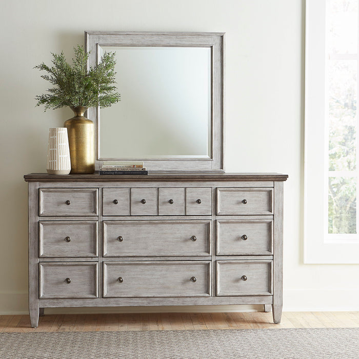 Heartland - 3 Piece Bedroom Set (California King Panel Bed, Dresser & Mirror) - White Capital Discount Furniture Home Furniture, Furniture Store