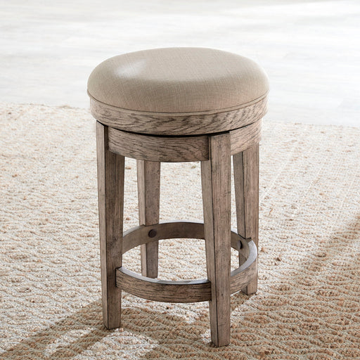 City Scape - Upholstered Swivel Console Stool - Burnished Beige Capital Discount Furniture Home Furniture, Furniture Store