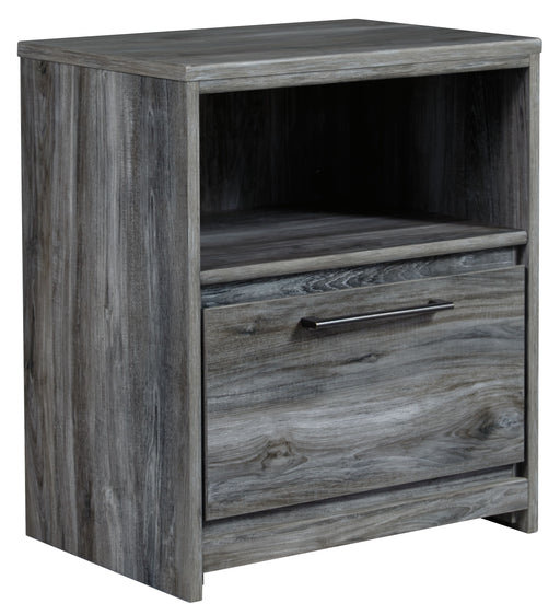 Baystorm - Gray - One Drawer Night Stand Capital Discount Furniture Home Furniture, Furniture Store