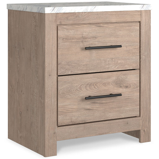 Senniberg - Light Brown - Two Drawer Night Stand Capital Discount Furniture Home Furniture, Furniture Store