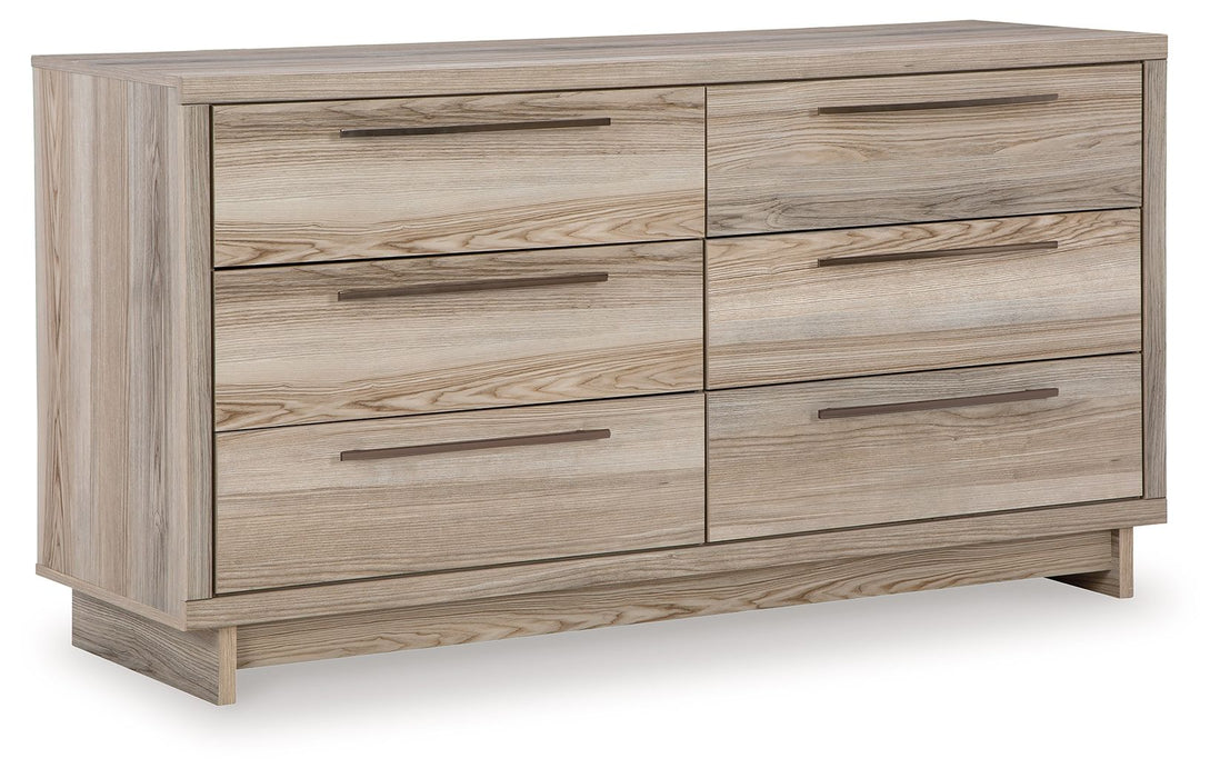 Hasbrick - Tan - Six Drawer Dresser Capital Discount Furniture Home Furniture, Furniture Store