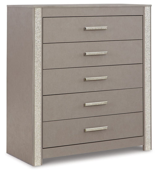 Surancha - Gray - Five Drawer Wide Chest Capital Discount Furniture Home Furniture, Furniture Store