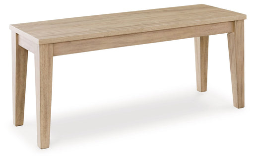 Gleanville - Light Brown - Large Dining Room Bench Capital Discount Furniture Home Furniture, Furniture Store