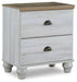 Haven Bay - Brown / Beige - Two Drawer Night Stand Capital Discount Furniture Home Furniture, Furniture Store