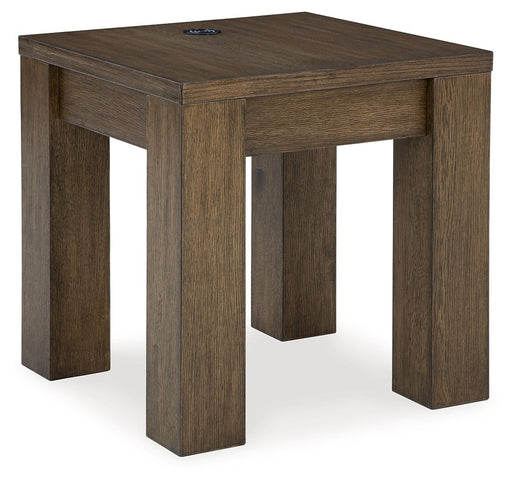 Rosswain - Warm Brown - Square End Table Capital Discount Furniture Home Furniture, Furniture Store