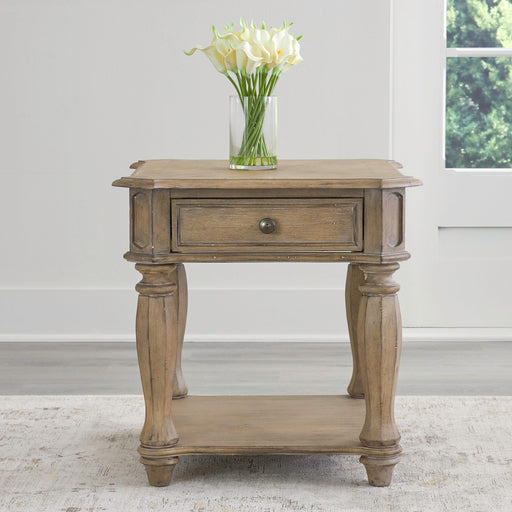 Magnolia Manor - End Table - Light Brown Capital Discount Furniture Home Furniture, Furniture Store