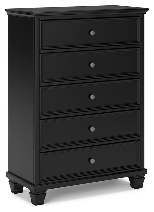 Lanolee - Black - Five Drawer Chest Capital Discount Furniture Home Furniture, Furniture Store