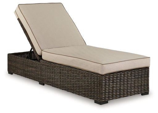 Coastline Bay - Brown - Chaise Lounge With Cushion Capital Discount Furniture Home Furniture, Furniture Store