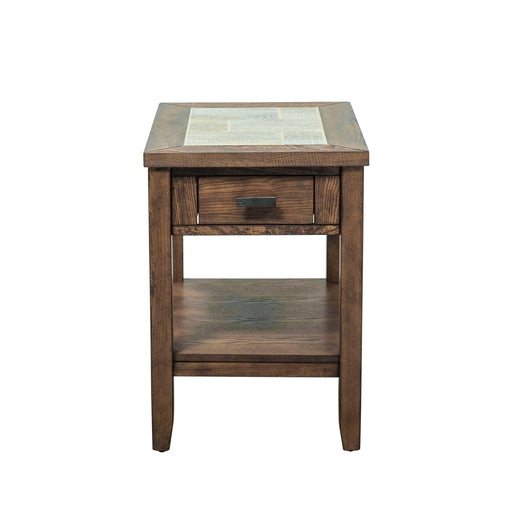 Mesa Valley - Chair Side Table - Dark Brown Capital Discount Furniture Home Furniture, Furniture Store