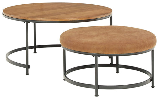 Drezmoore - Light Brown / Black - Nesting Cocktail Tables (Set of 2) Capital Discount Furniture Home Furniture, Furniture Store