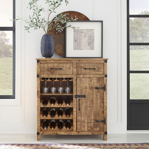 Emerson - Wine Accent Cabinet - Light Brown Capital Discount Furniture Home Furniture, Furniture Store