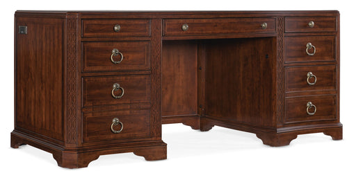 Charleston - Executive Desk - Dark Brown Capital Discount Furniture Home Furniture, Furniture Store