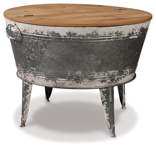 Shellmond - Metallic / Brown / Beige - Accent Cocktail Table Capital Discount Furniture Home Furniture, Furniture Store
