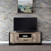 Sun Valley - Entertainment Center With Piers - Light Brown - Metal Side Drawers Capital Discount Furniture Home Furniture, Furniture Store