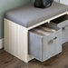 Blariden - Gray / Natural - Storage Bench Capital Discount Furniture Home Furniture, Furniture Store