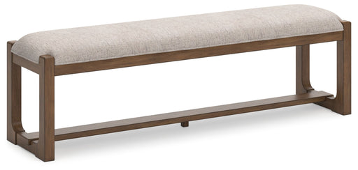 Cabalynn - Oatmeal / Light Brown - Large Uph Dining Room Bench Capital Discount Furniture Home Furniture, Furniture Store
