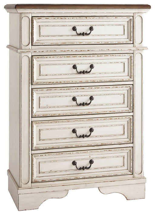 Realyn - Chipped White - Chest Capital Discount Furniture Home Furniture, Furniture Store
