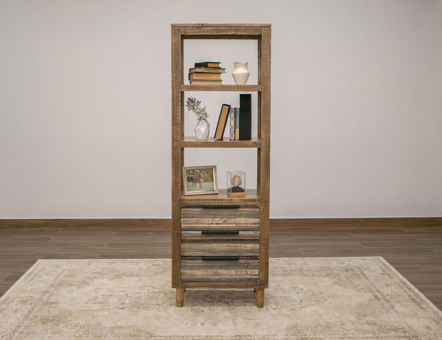 Tiza - Bookcase - Peanut Brown/ Chalk Colors Capital Discount Furniture Home Furniture, Furniture Store