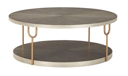 Ranoka - Platinum - Round Cocktail Table Capital Discount Furniture Home Furniture, Furniture Store