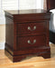 Alisdair - Reddish Brown - Two Drawer Night Stand Capital Discount Furniture Home Furniture, Furniture Store