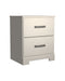 Stelsie - White - Two Drawer Night Stand Capital Discount Furniture Home Furniture, Furniture Store