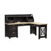 Heatherbrook - L Shaped Desk - Black Capital Discount Furniture Home Furniture, Furniture Store