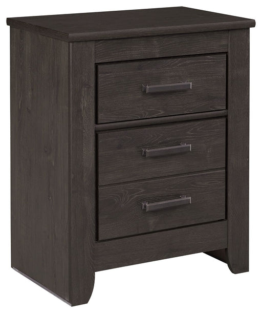 Brinxton - Charcoal - Two Drawer Night Stand Capital Discount Furniture Home Furniture, Furniture Store
